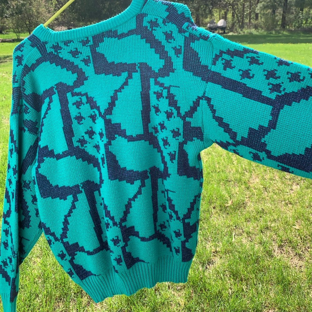 Vintage Sweater - Wide Sleeve - M